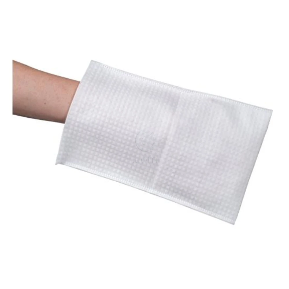 Abena, vlažne rokavice prepojene z losjonom za umivanje 15 cm x 22 cm (8 rokavic)